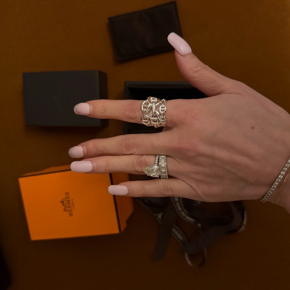 Hermes Chaine d'ancre Enchainee ring, large model - Picture 4 of 9